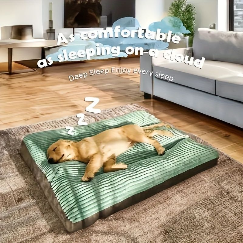 High Backrest Thick Dog Bed - Grey