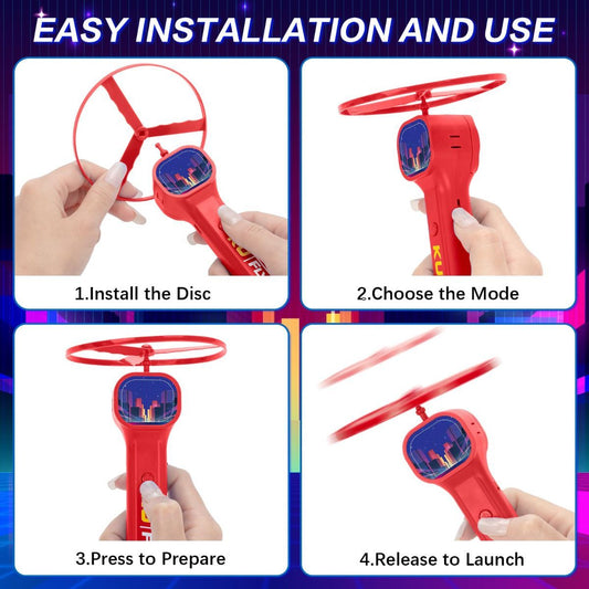 Cat Toy Interactive Cat Toy Flying Disc Cat Toy Pet Toy Cat Entertainment
