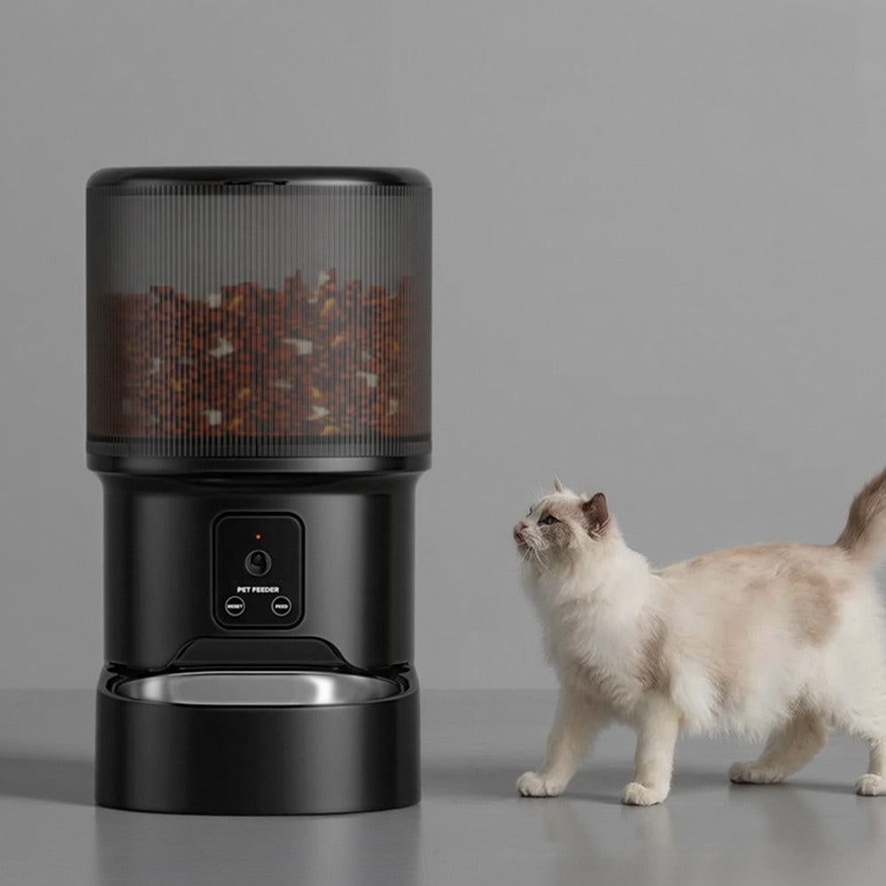 Automatic Cat Feeder WiFi Automatic Dog Food Dispenser with Camera Remote