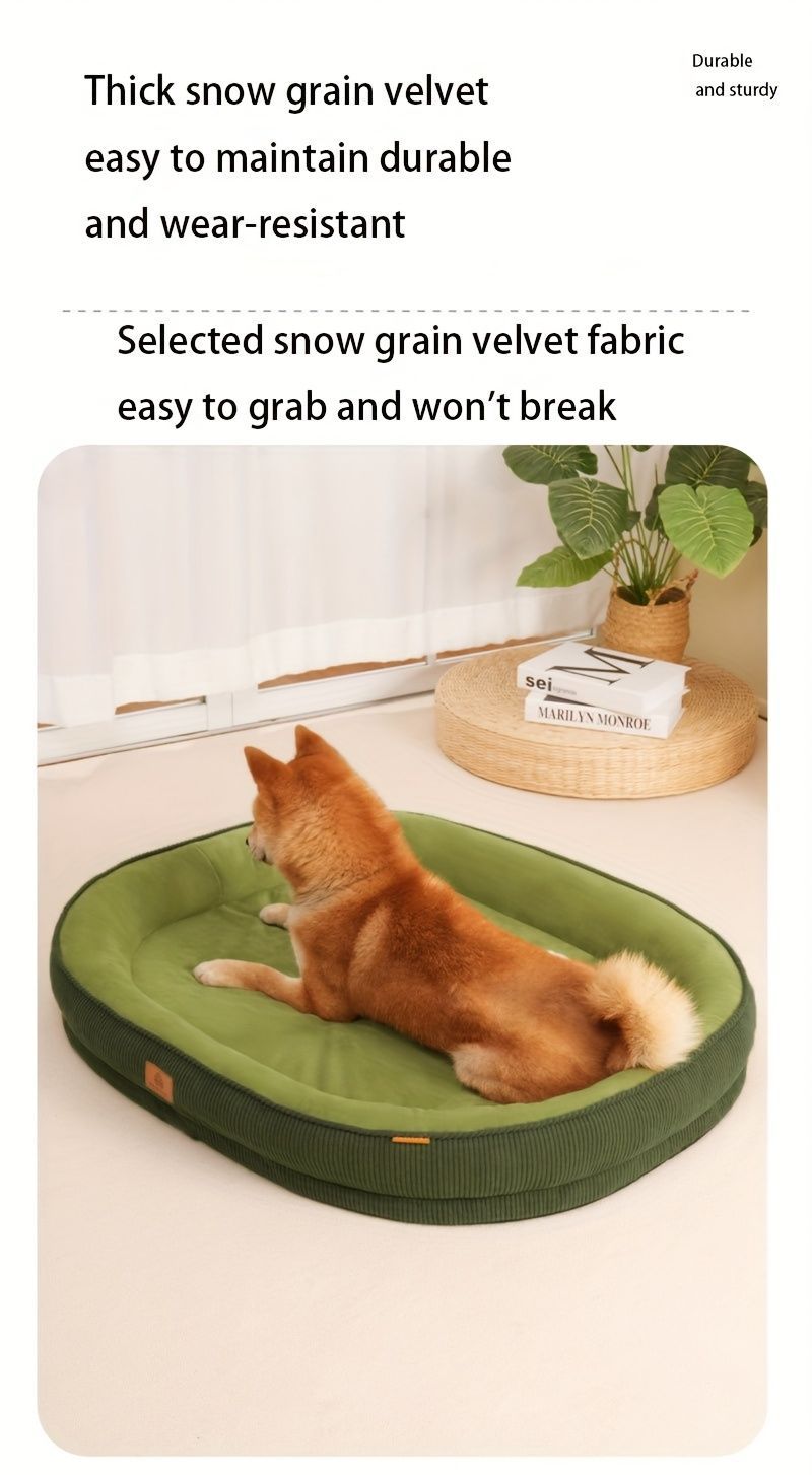 Pet Bed Dog Bed Cat Bed All-Season Washable Dog Bed Small Dog Bed Medium Dog - tan - Size XL90-75-12
