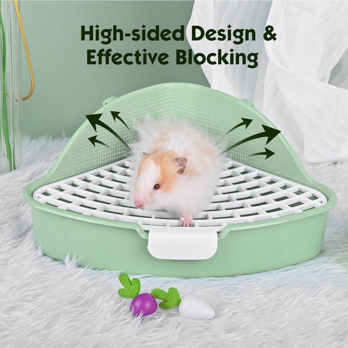 Rabbit Litter Box And Small Animals Pet Toilet Pee Pad Supplies Potty Rabbit - Blue