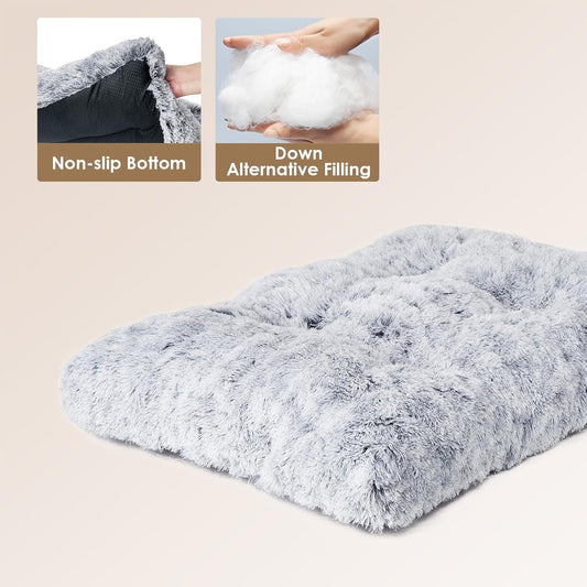Orthopedic Long Dog Bed - Grey