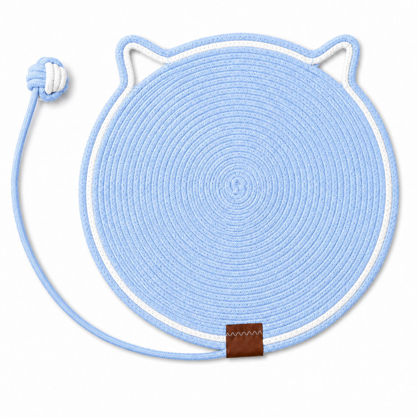 Cat Scratching Mat with Attached Toy Ball - Various Colours