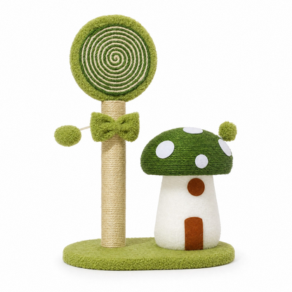 Mushroom Cat Scratching Post - Various Colours