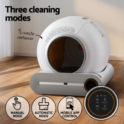 i.Pet Automatic Cat Litter Box - Self-Cleaning - Large 9L
