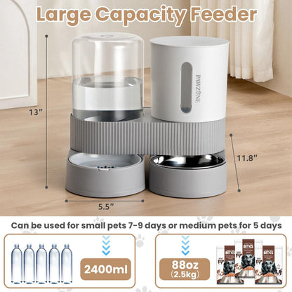 Cat Automatic Feeder Cat Water Dispenser Pet Feeding Set Cat Food Dispenser