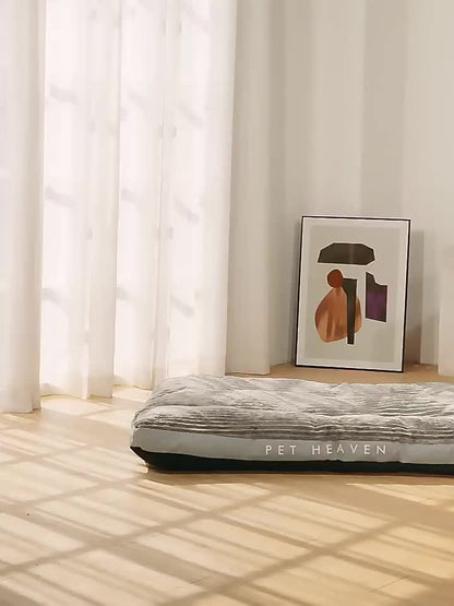High Backrest Thick Dog Bed - Green
