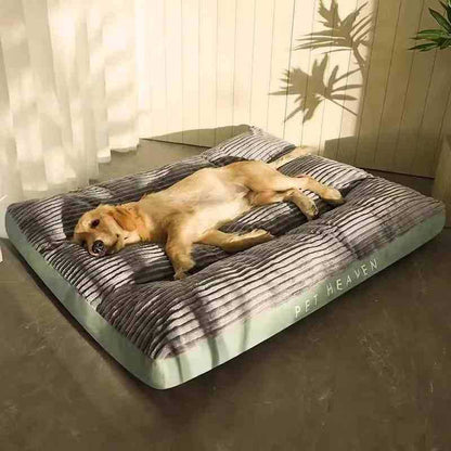 High Backrest Thick Dog Bed - Grey