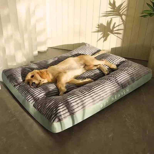 High Backrest Thick Dog Bed - Grey