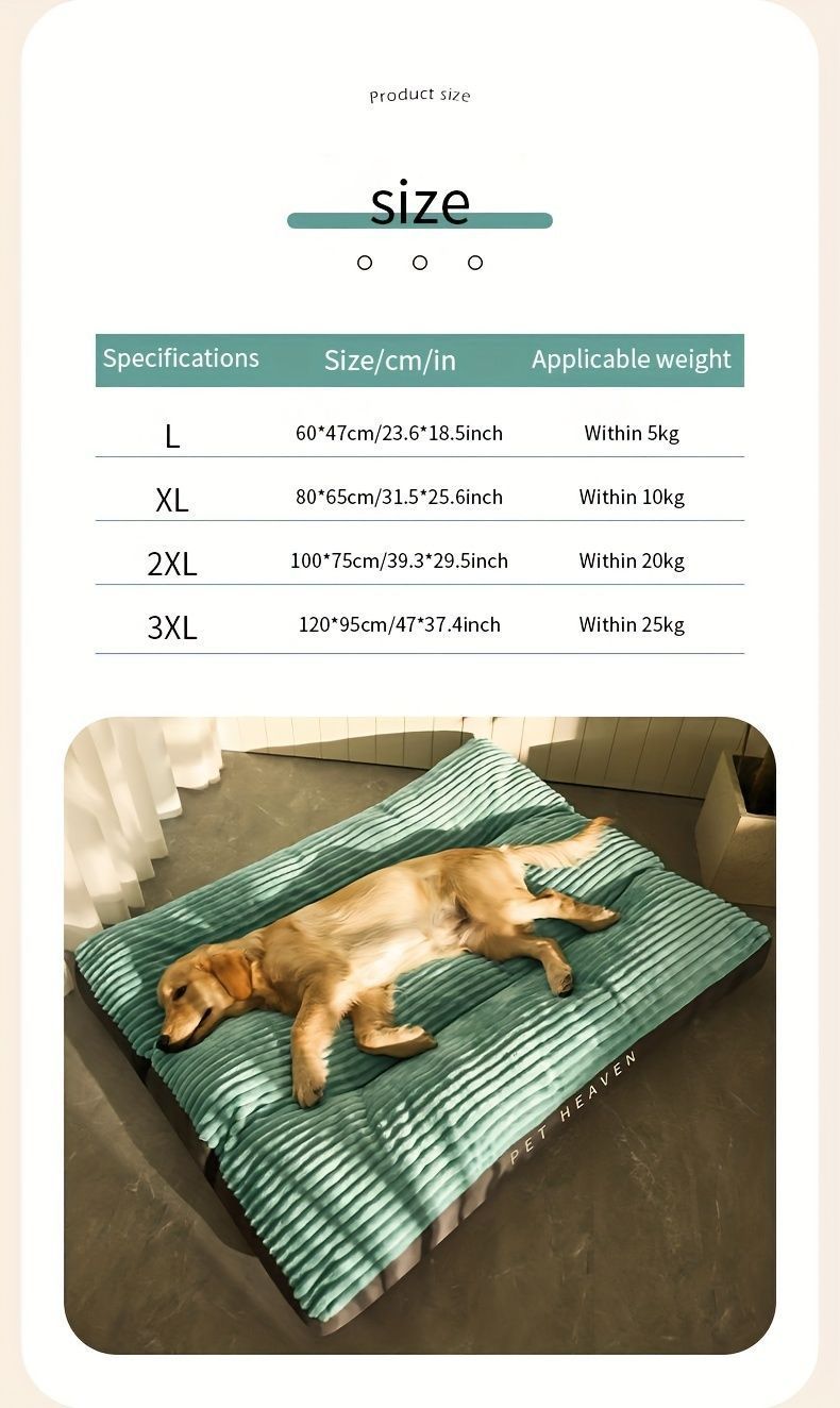 High Backrest Thick Dog Bed - Grey
