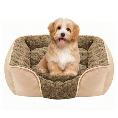 Orthopedic Dog Bed - Anti-Slip Bottom - Camel