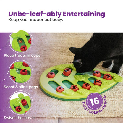 Cat Puzzle Feeder Indoor Cat Toy Interactive Treat Game Slow-Feeding Cat Toy