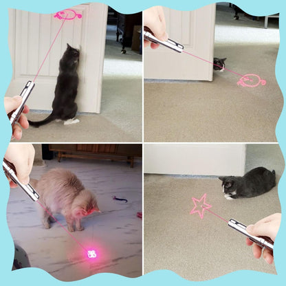 Indoor Cat Toy USB Rechargeable Cat Toy 7 Mode Cat Toy Cat And Dog Interactive