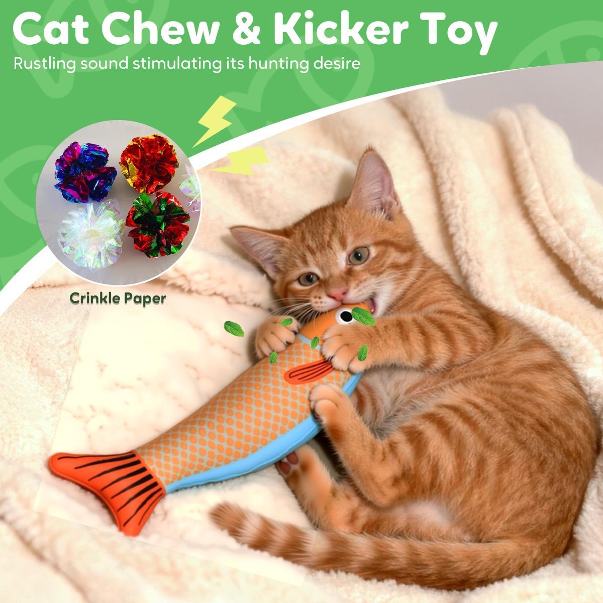 3 Cat Toys Australia Fish-Shaped Cat Toys Catnip Toys Cat Scratching Stick