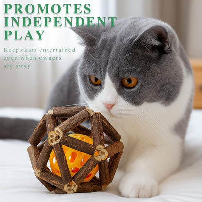 3-Piece Indoor Cat Toys Natural Catnip Toys Kitten Toys Teeth Cleaning Cat Toys Natural