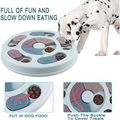 Smart Dog Toys, Slow Down Eating Dog Toys, Non-Slip Intelligence Puzzle Toys For Dogs, Puppy And Cats