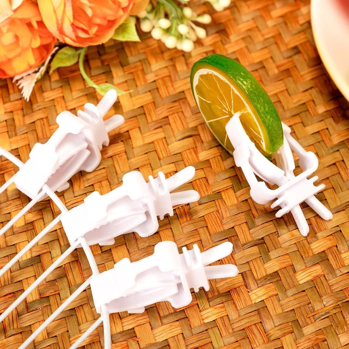 12x Bird Feeders - Plastic bird bowl - Birdcage feeder clips - Bird feeder tray - parrot fruit and vegetable clips - Bird feeder - Bird Feeder Tray - For birdcage - Hanging bird feeder - For birds, parrots