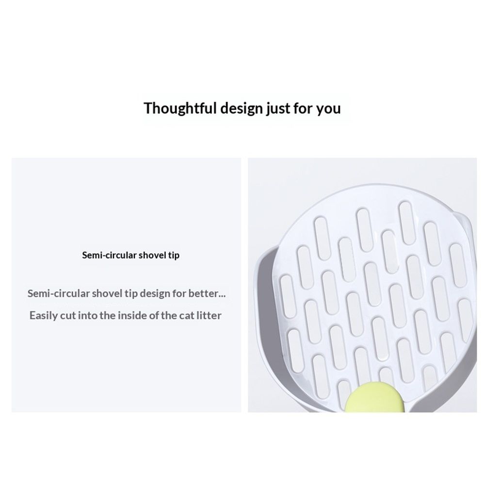 2 pack Easy to Clean Sifting Litter Scoop Shovel,Cat Litter Cat Poop Tool High-Grade ABS Plastic Cat Litter Scoop is Durable (Green)