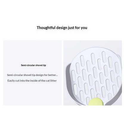 2 pack Easy to Clean Sifting Litter Scoop Shovel,Cat Litter Cat Poop Tool High-Grade ABS Plastic Cat Litter Scoop is Durable (Green)