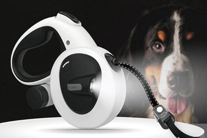 5m Auto Retractable Dog Leash with LED Light Pet Walking Lead for Small Medium Large Dogs - L