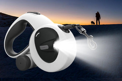 5m Auto Retractable Dog Leash with LED Light Pet Walking Lead for Small Medium Large Dogs - L