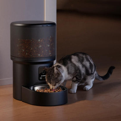 Automatic Cat Feeder WiFi Automatic Dog Food Dispenser with Camera Remote