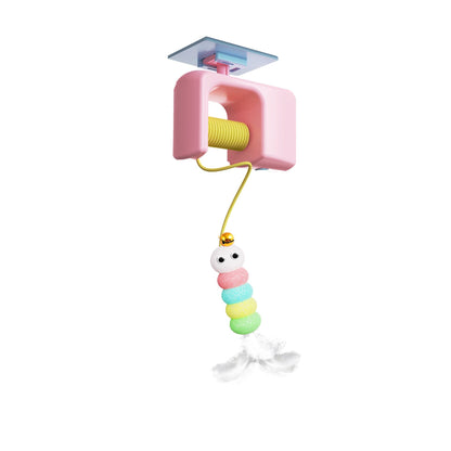 Electric Cat Yo-Yo Toy, Interactive Self Play Boredom Relief Automatic Pet Exercise Toy for Indoor Cats - Pink
