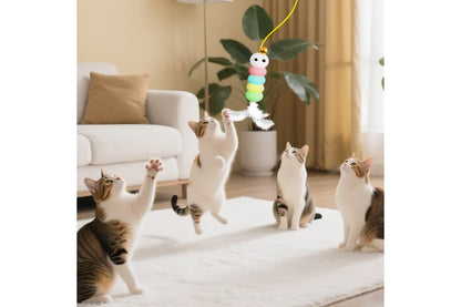 Electric Cat Yo-Yo Toy, Interactive Self Play Boredom Relief Automatic Pet Exercise Toy for Indoor Cats - Pink