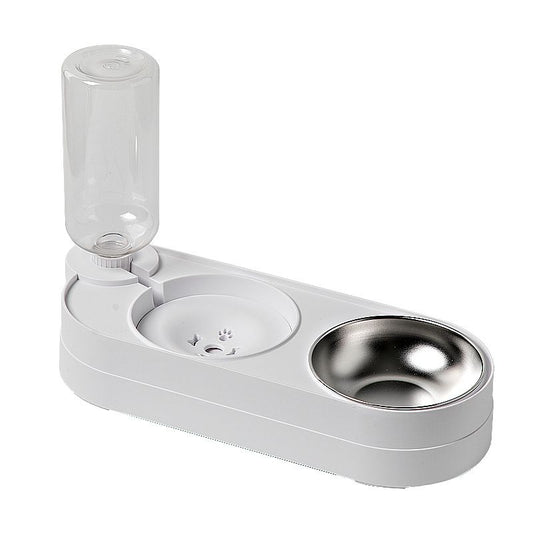 Cat Water Fountain Automatic Feeder - Off White