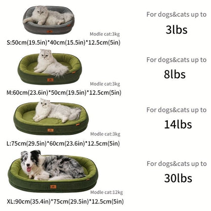 Pet Bed Dog Bed Cat Bed All-Season Washable Dog Bed Small Dog Bed Medium Dog - tan - Size XL90-75-12