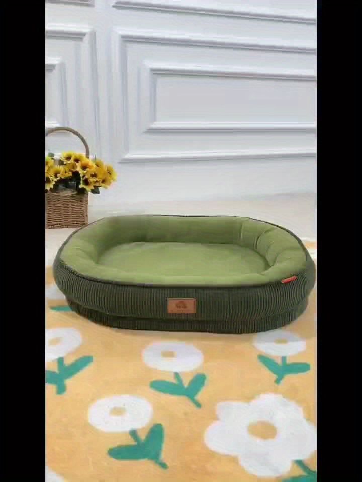 Pet Bed Dog Bed Cat Bed All-Season Washable Dog Bed Small Dog Bed Medium Dog - tan - Size XL90-75-12