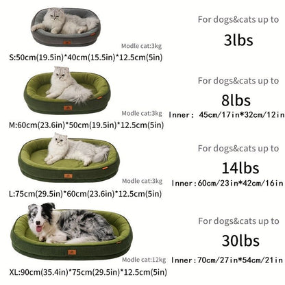 Pet Bed Dog Bed Cat Bed All-Season Washable Dog Bed Small Dog Bed Medium Dog - tan - Size XL90-75-12