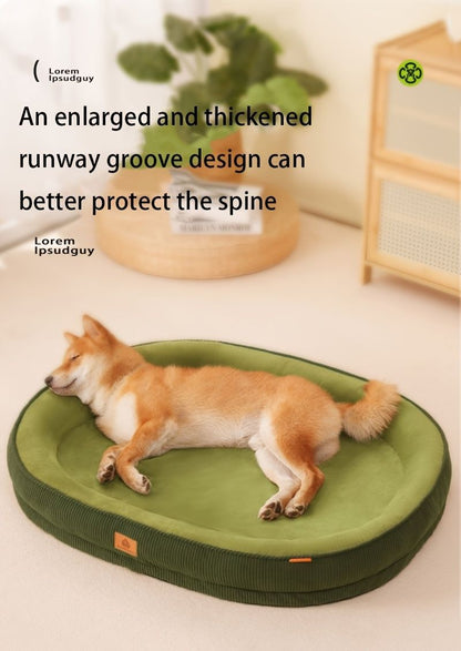 Pet Bed Dog Bed Cat Bed All-Season Washable Dog Bed Small Dog Bed Medium Dog - tan - Size XL90-75-12