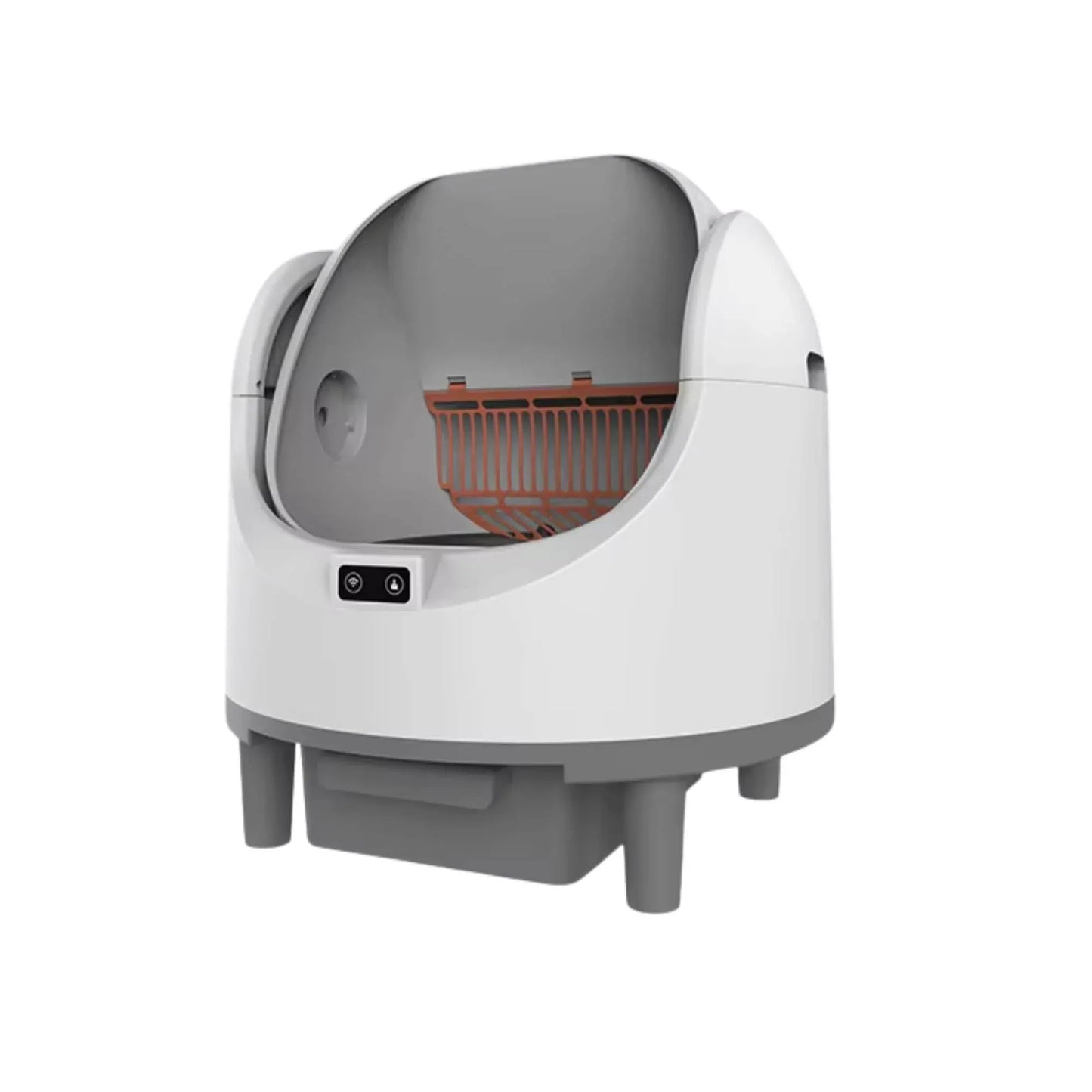 Rooster Farms Smart Cat Litter Box Automatic WiFi Self Cleaning Tray 68L