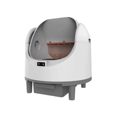 Rooster Farms Smart Cat Litter Box Automatic WiFi Self Cleaning Tray 68L