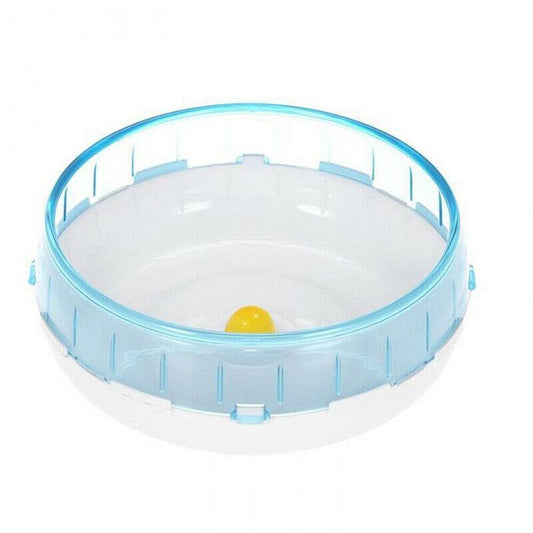 Blue Hamster Guinea Pig Running Disc Cage Accessories Running Round Wheel Pet Toys - 12CM