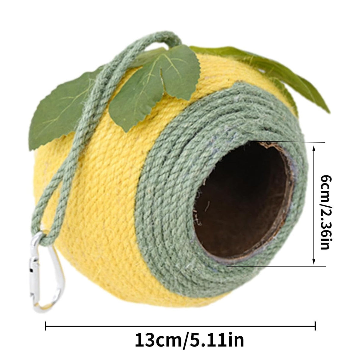 Bird Nest - Braided Twine - White-Green