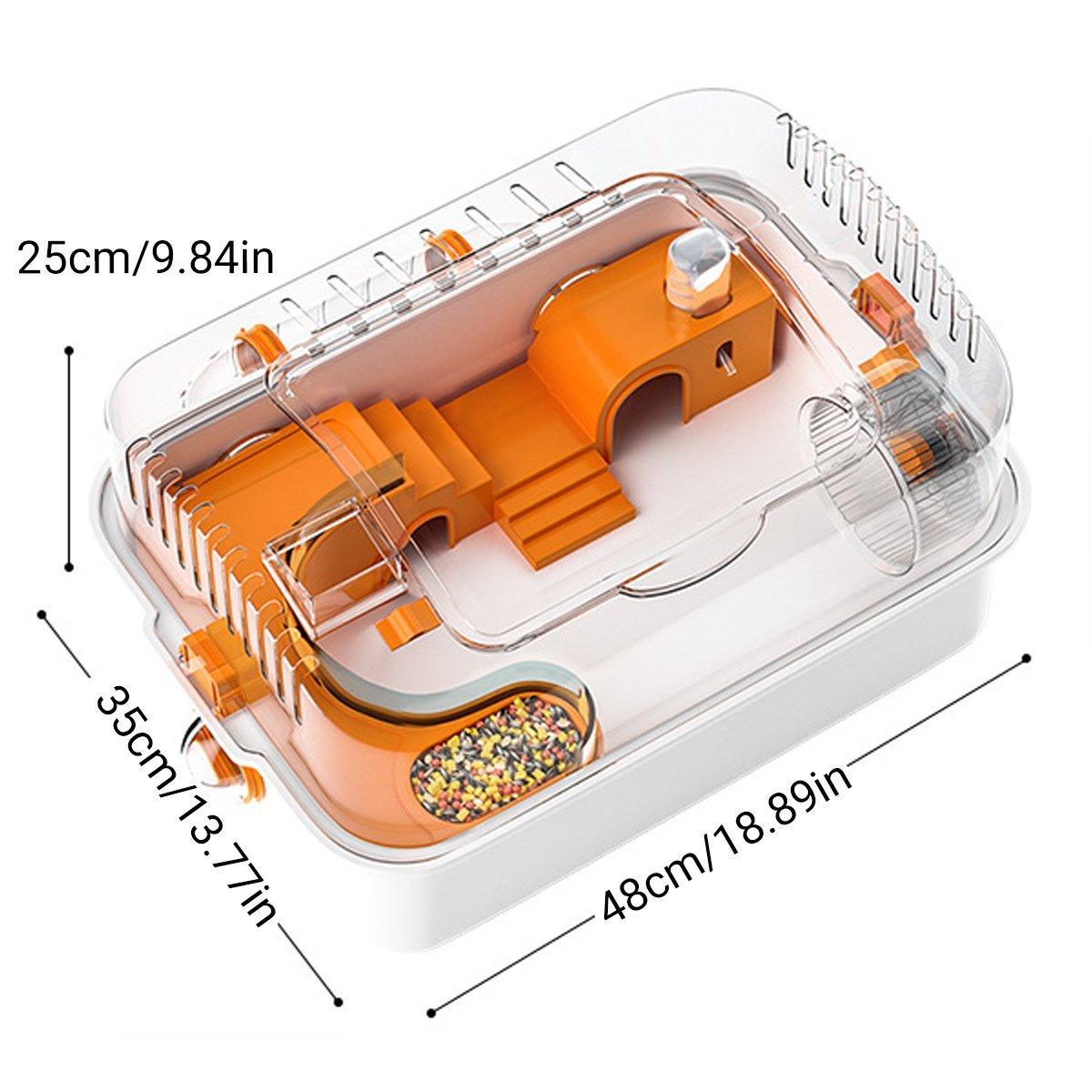 Acrylic Tunnel Hamster Cage - Small Pet Habitat