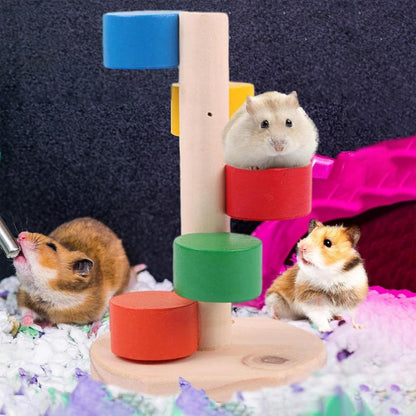 Colorful Cloud Ladder Climbing - Hamster Toys