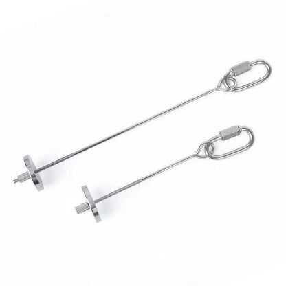 Stainless Steel Bird Parrot Cage - Skewer Food Spear Fruit Holder - 23cm - S