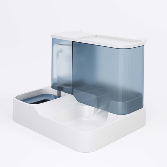 Blue Pet Feeder 3L Automatic Cat Feeder and Water Dispenser - Hassle-Free Hydration and Feeding