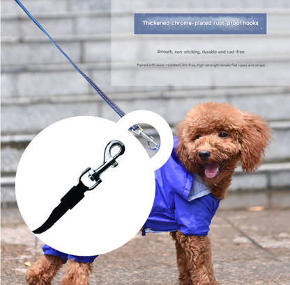 3-in-1 Retractable Dog Leash - LED Flashlight and Waste Bag Dispenser -  Various Colours