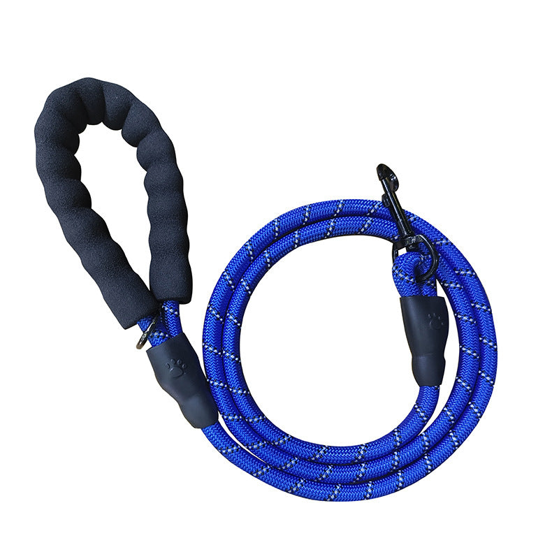 Heavy Duty Reflective Dog Leash | Soft Padded Handle | Thickened 1.3cm Climbing Rope Lead for Medium to Large Dogs - Various Colours