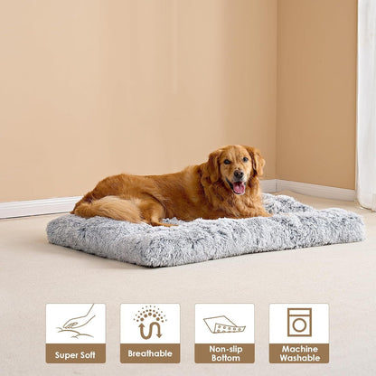 Orthopedic Long Dog Bed - Grey