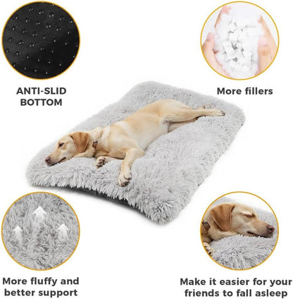Orthopedic Long Dog Bed - Grey