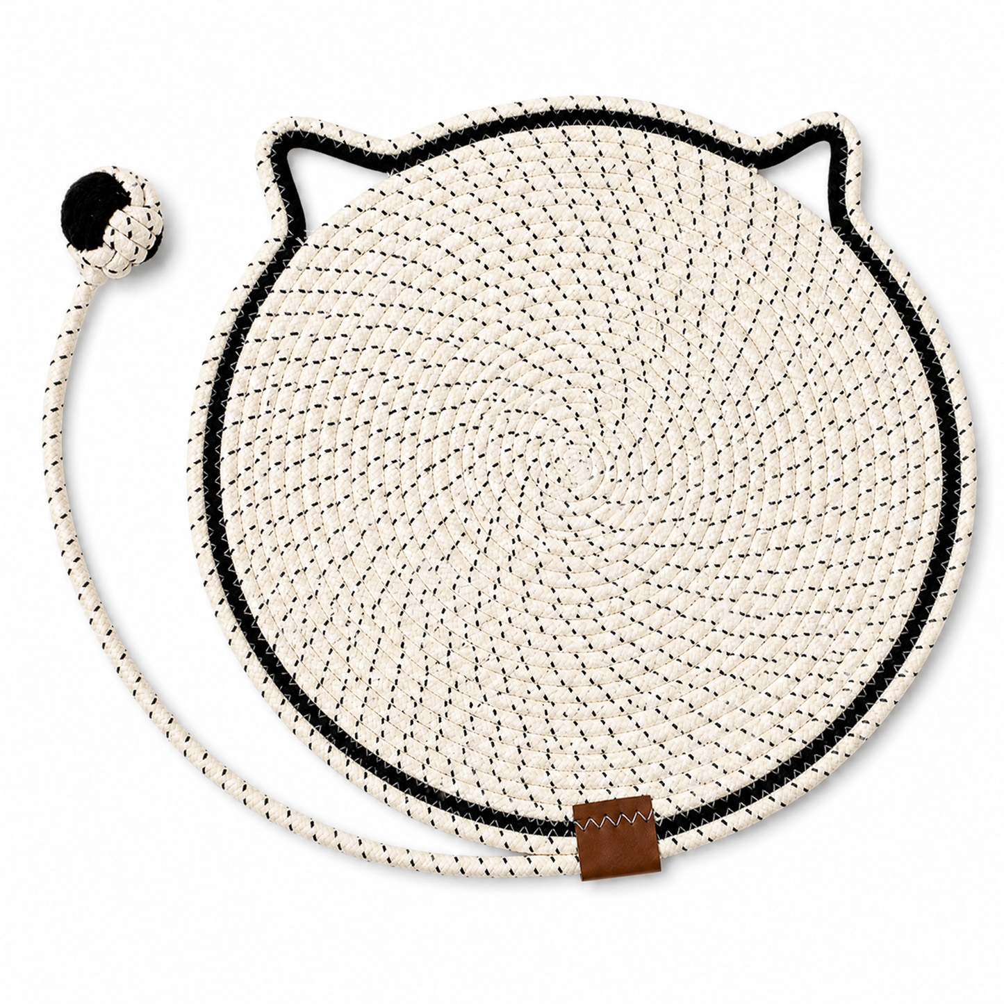 Cat Scratching Mat with Attached Toy Ball - Various Colours