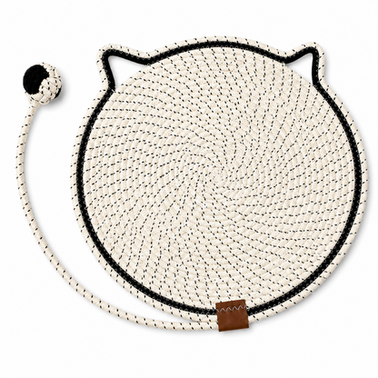 Cat Scratching Mat with Attached Toy Ball - Various Colours