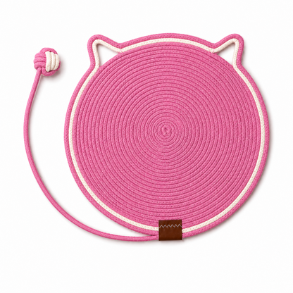 Cat Scratching Mat with Attached Toy Ball - Various Colours