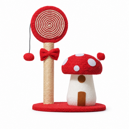 Mushroom Cat Scratching Post - Various Colours